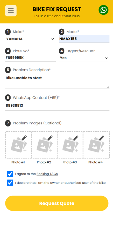 Gotowbike App Screenshot